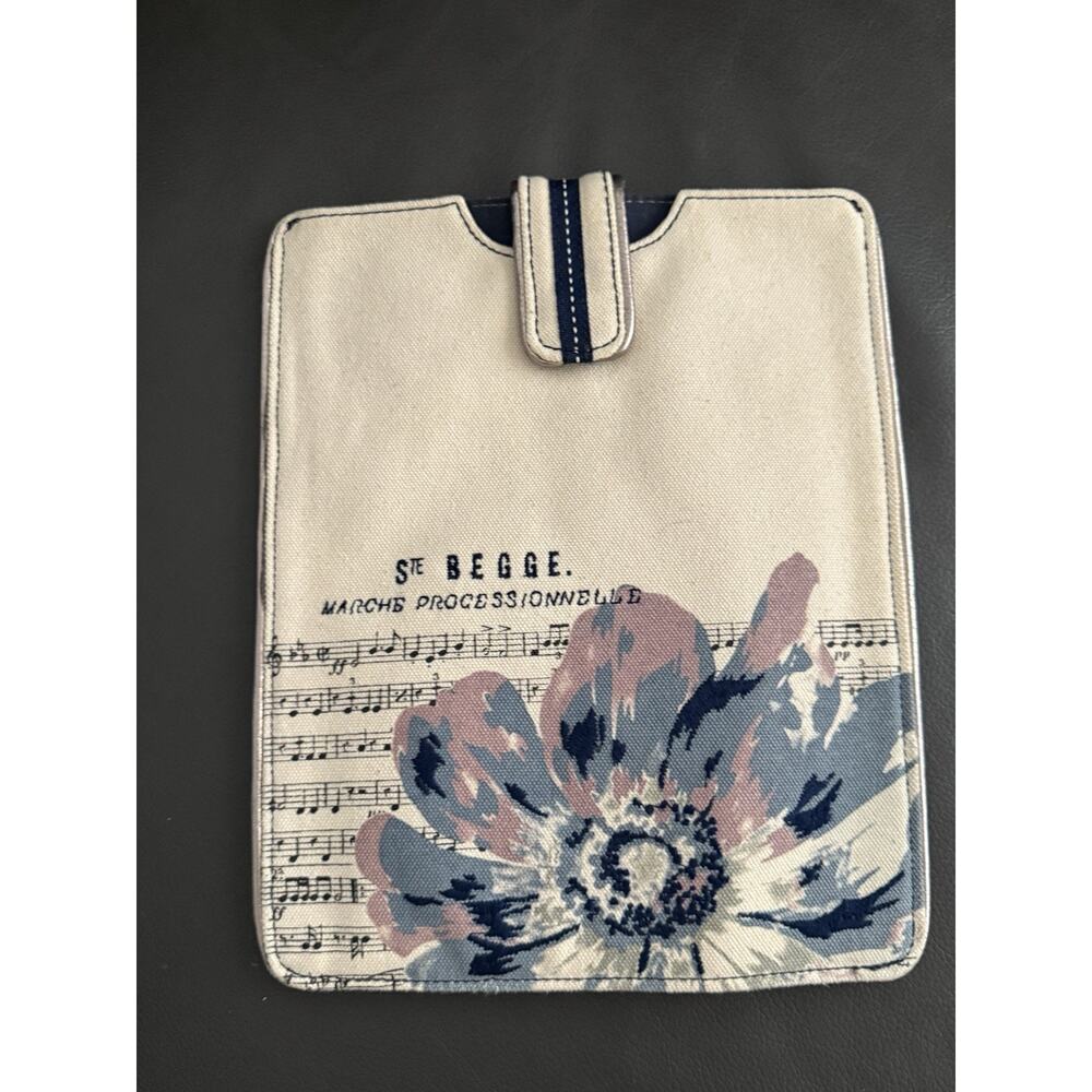 iPad Tablet Case Anthropologie Moulinette Soeurs CottonFabric 10”X7.5” Music